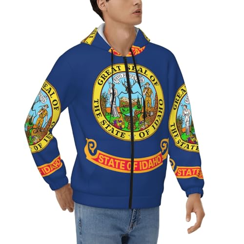 Veste à capuche thermique homme Idaho ample contre le froid au quotidien