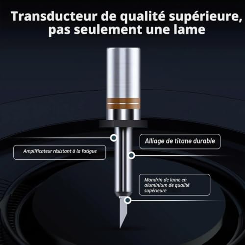 CCYLEZ Couteau de Coupe à Ultrasons, Machine de Coupe à Ultrasons, 30 W 40 KHz, Coupeur à Ultrasons Portable, pour Couper le Modèle imprimé en 3D PVC Cuir Bois – vue 3