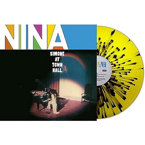 Nina Simone At Town Hall - Yellow with Black Splatter image 2