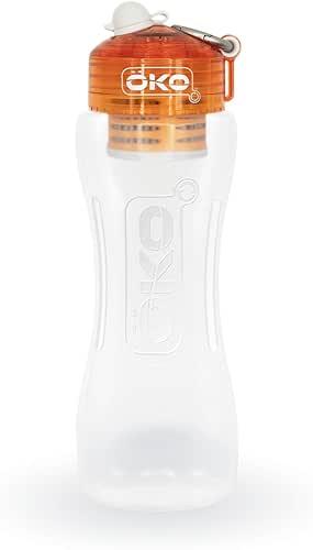 ÖKO Gourde filtrante orange 1 litre pour rendre saine l'eau