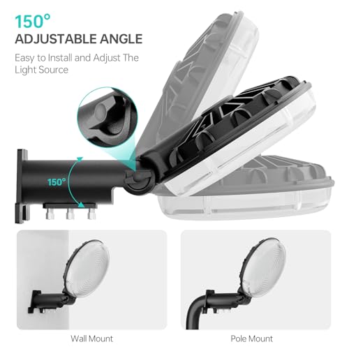LED Barn Light, 150W Dusk to Dawn LED Outdoor Light with 20000LM 6500K Daylight, IP66 Waterproof Security Exterior Street Light with 150°Adjustable Angle, Ultra-Bright & Easy to Install by JOY ANAN - Image 6