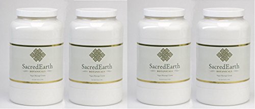 Vegan Massage Cream (1 Gallon (4-Pack)) - Unscented, Water Dispersible, Nut Oil Free, Gluten Free and Contains Only Certified Organic Oils and Extracts