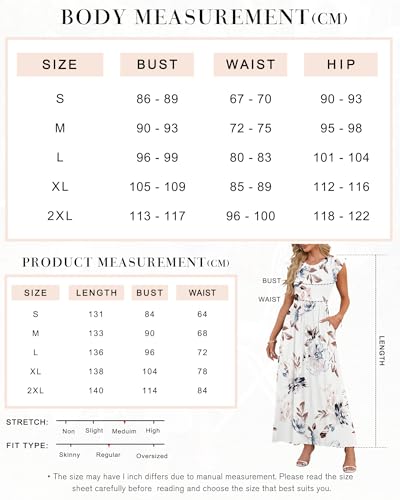 AUSELILY Damen Sommer Kurzarm Rundhalsausschnitt Lockeres Maxikleid Lässiges Hohe Taille Langes Kleid mit Taschen(Rose Schwarz,M) 6