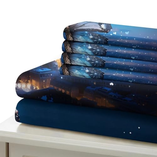 Parure de lit Eiffel Tower 3 pièces housse de couette super king 260x220 cm
