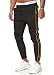 Produktbild OneRedox Herren | Jogginghose | Trainingshose | Sport Fitness | Gym | Training | Slim Fit | Sweatpants Streifen | Jogging-Hose | Stripe Pants Modell 1226 Schwarz Gold XXL
