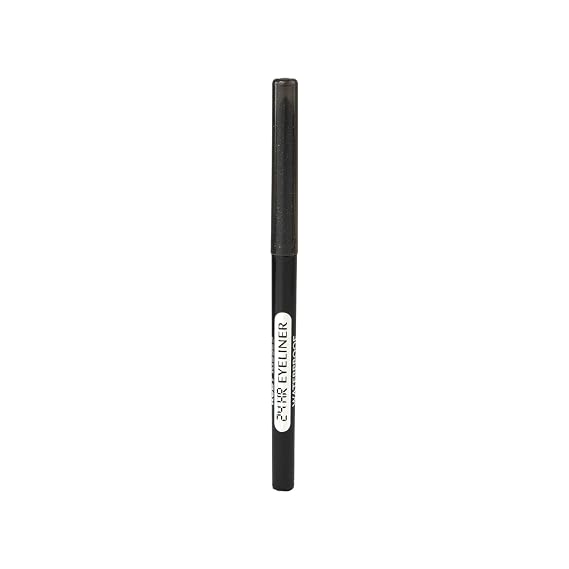 Ruby Kisses Pencil Eyeliner, Retractable Eyeliner, Waterproof, Smudge-Proof Eye Makeup, High Pigmented, 24H Long Lasting Eyepencil (Glitter Black)