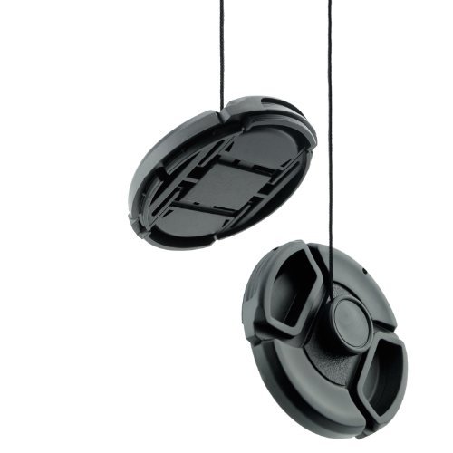 CamKix 58mm Lens Cap Bundle Compatible with Nikon, Canon, Sony Camera - 4 Snap-on Lens Caps for DSLR Cameras - 4 Lens Cap Keepers - Microfiber Cleaning Cloth Included - (58mm)