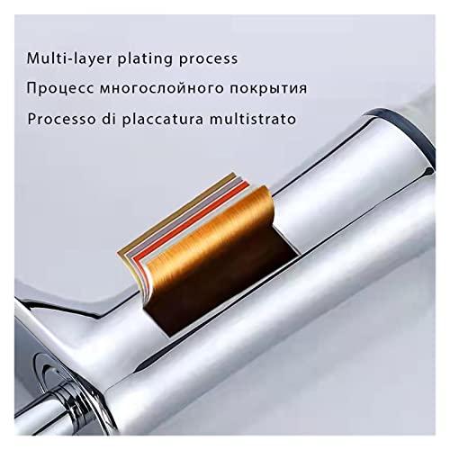 Robinet de lavabo chrome pour réguler facilement l'eau chaude froide sans variation