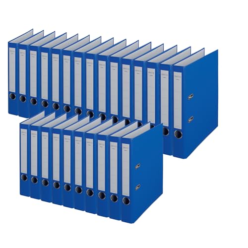 Classeur chromé A4 50 mm Centra bleu pour organiser vos documents de maison et bureau