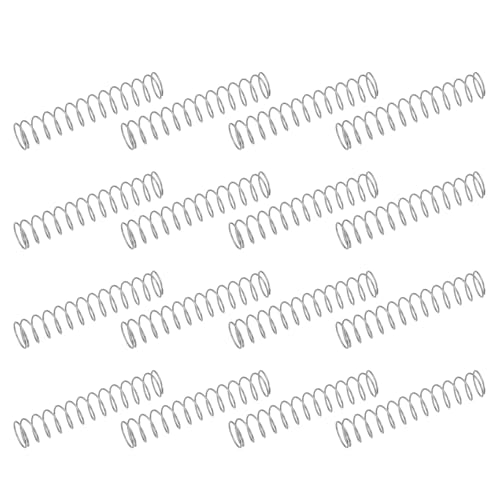 sourcing map Lot de 50 ressorts de compression en acier inoxydable 304, 0,6 mm x 9 mm x 50 mm, petits ressorts pour réparation à la maison, bricolage, atelier et utilisation industrielle (argenté)