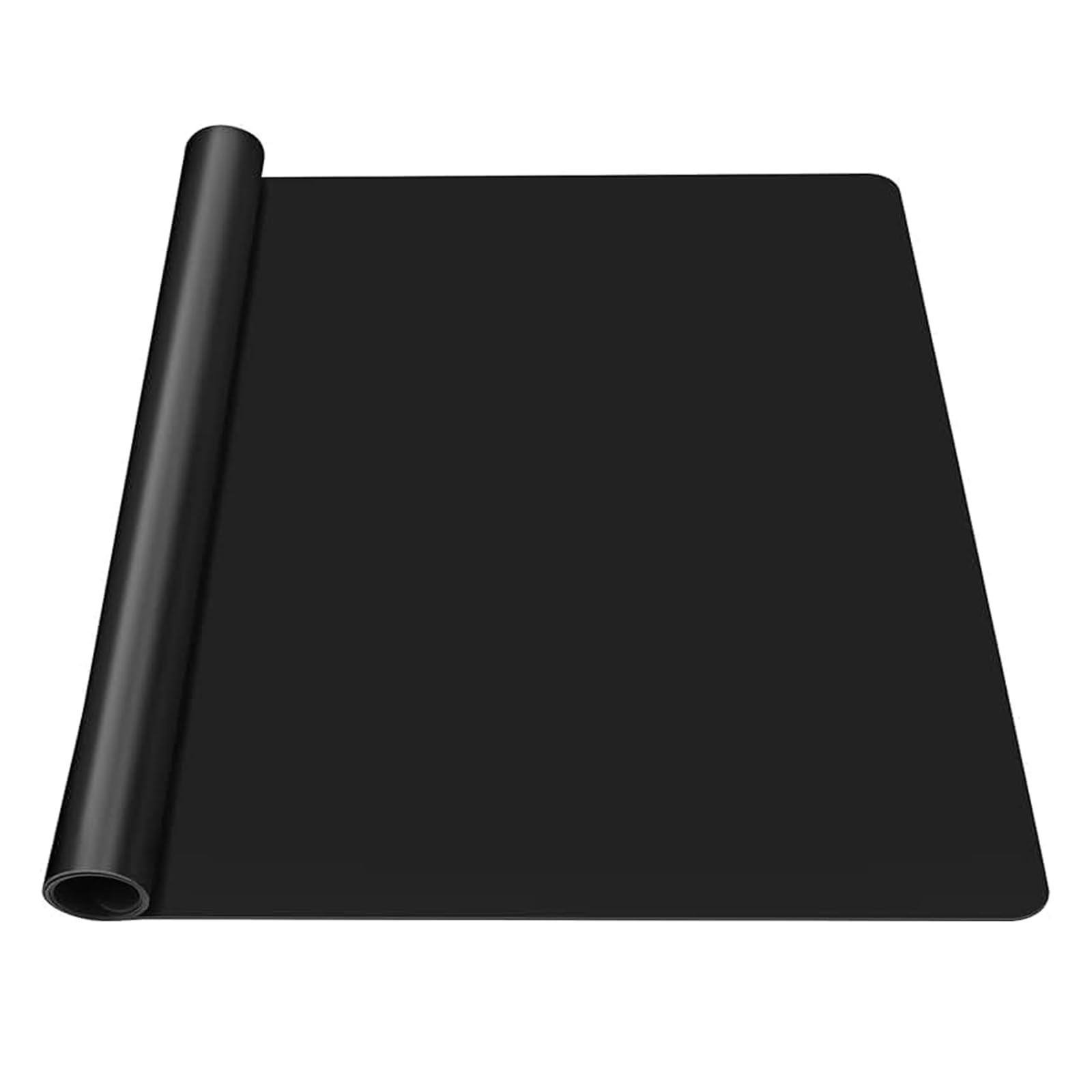 Silikonmatte Groß – 80×60 cm Rutschfeste Bastelunterlage, Feuerfeste Silikon Unterlage Bastelmatte,für Epoxidharz Zubehör, Resin Gießharz Handwerk, Wiederverwendbarer Tischschutz,Platzset (Schwarz)