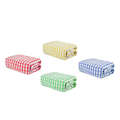 OATIPHO 4pcs Absorbent Towel Spunji Cleaning Cloth Microfiber Kitchen Dishwashing Cloths Car Drying Towels Window Glass Car Floor Rags Bowl Dish Wiper