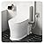 900W Upflush Toilet with Macerator Pump Kit, One Piece Full Skirted Macerating Toilet with 4 Water Inlets & 2 Outlets Pump for Shower/Washer/Sink, Super Quiet Operation, 39.3FT Basement Head Lift