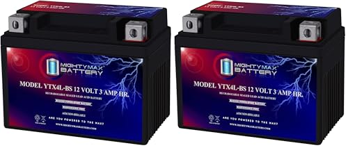 Image of Mighty Max Battery YTX4L-BS SLA Battery for ATV Quad Dirt /Pit Bike 50 /70 /110 /125 CC Brand Product (Pack of 2)