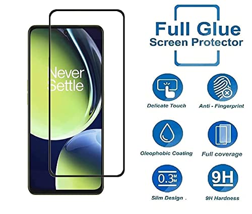 Image of EGV Tempered Glass For Oneplus Nord Ce 3 Lite 5G (Black) Gorilla Glass Edge-To-Edge 6D Screen Protector With Installation Kit For Cellphone