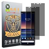 対応 Xperia 5 フィルム のぞき見防止【2枚セット-国産旭硝子素材】Xperia 5 SO-01M SOV41 ガラスフィルム 覗き見防止 さらさら 強化ガラス エクスペリア5 用 保護フィルム 厚さ0.26 超薄 硬度9H 飛散防止 指紋防止 撥水撥油 耐衝撃 自動吸着 気泡ゼロ 貼り付け簡単 横から見えない 高感度 高透過率 ラウンドエッジ加工 3D Touch対応