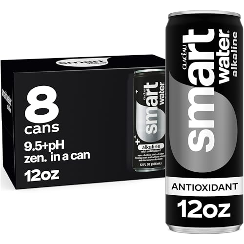 Smartwater Alkaline + Antioxidant Aluminum Can 12oz 8pk