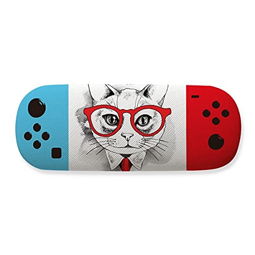 Étui de rangement pour lunettes boite porte étui chat cadeau idéal pour amoureux des chats