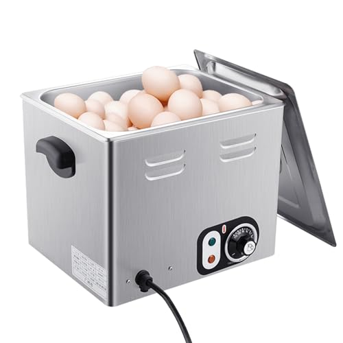 Kurflo 業務用 卵調理器 温泉卵 調理器 温泉たまご器 ゆでたまご 大容量60個入り タイマー機能付き 温度調節可能 食品用ステンレス鋼 温泉卵器 温泉卵メーカー ゆでたまごメーカー