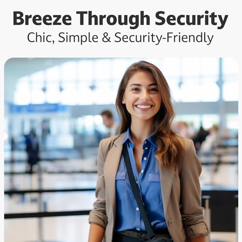 ITAY Women Metal Free Leather Belt - 25mm Nickel Free Belt for Women, TSA-Friendly No Metal Belts with Sturdy Plastic Buckle3