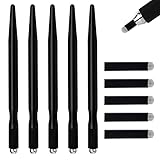 マイクロブレードペン 5本 ナノ 0.18mm 18ピン U型 マイクロブレードブレード 軽量 手動 タトゥー アイブローペン アルミニウム マイクロブレード ハンドツール マイクロブレードホルダー パーマネントメーキャップ用品用