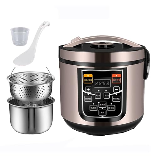 3L Portable Rice Cookers, Low-Sugar Rice Cooker Household Inner, 24H Reservation, Rice Soup Separation Rice Cooker, for 2-5 People