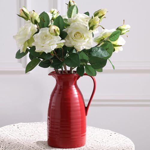 hjn hjn Farmhouse Pitcher Vase for Flowers-...