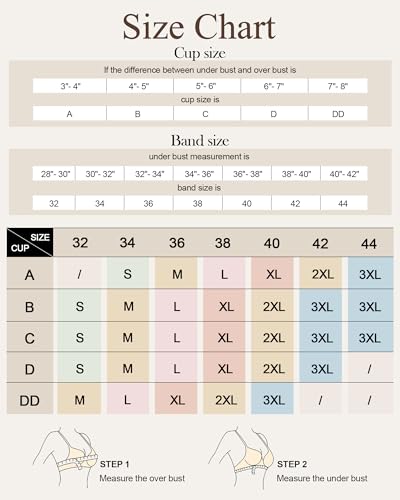 Image of HORISUN Wireless Seamless Bras for Women No Underwire Wavy V Neck Soft Support Full Coverage Comfortable Bra