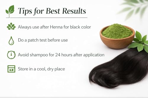 Image of Pulendra - Indigo Powder Organic for Hair Black - 200g | Neeli avuri powder for Hair | Natural Hair Color Dye | 100% Pure & Chemical-Free