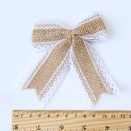 EXCEART 17 Pcs Rolos de Serapilheira Fita Curva- Nó Definir Rústico Tecido de Juta Guita Hemp Corda