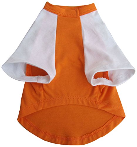 Iconic Pet Pretty Pet Top, Large, Orange and White