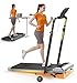 TOPUTURE Walking Pad Treadmill with 12% Incline, 6 in 1 Folding Treadmill with Adjustable Handle Bar for Home/Office, Under Desk Treadmills Portable Walking Pad with App, Remote Control & LED Display
