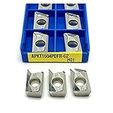 SYHML-SHOP Carbide Inserts 10 Pcs APKT1604 PDFR G2 H01 Aluminum Turning Tool CNC Cutting Tool Milling Insert APKT 1604 Insert Metal Lathe Tools ( Angle : APKT1604 G2 H01 , Insert Width(mm) : 10PCS )