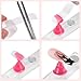 Etercycle Nail Stand Acrylic Nail Art Display Stand Practice Nail Holder for Painting Nails Magnetic Practice Stands with Double-sided Tape For Home DIY Salon Supplies (Rose pink)