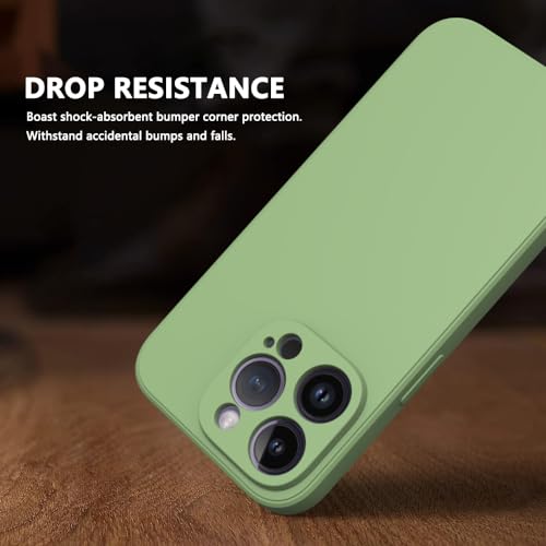 Image of for iPhone 14 Pro Case Green, Scratch Resistant with Soft Touch, Slim Thin Phone Cover for iPhone 14 Pro 6.1 inch