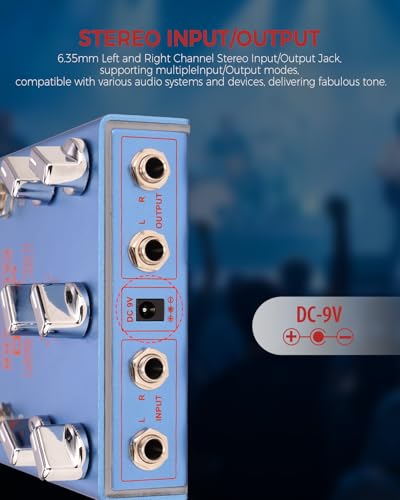Image of JOYO Digital Stereo Reverb Guitar Pedal, 9 Modes (Room /Hall /Plate /Shimmer /Dream & More) with Hi-Cut /Low-Cut /Pre-Delay, Infinite & Trail, Preset Save, True Bypass (PARA-VERB R-31)
