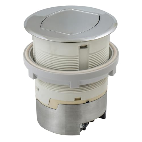Bryant Electric RCT200CH 15A 125V Tamper Resistant Pop-Up Countertop Receptacle Surface Mount, 15 Amp, Polished Chrome