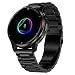 Produktbild Hiseus Armband Kompatibel mit Garmin Venu 2 Plus/Venu Sq/Sq 2 Music, Armband Edelstahl Metall für Garmin Forerunner 55/158 / 245/645 Music/Vivoactive 3 Uhrenarmband (Schwarz)