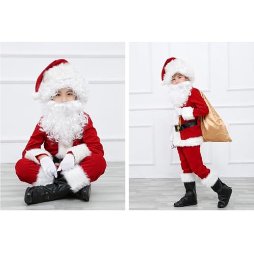 Disfraz infantil de Santa Claus rojo talla X-Small miniatura 4