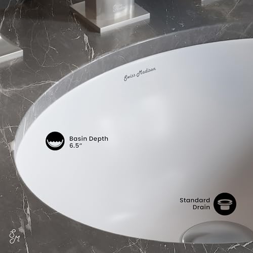 Swiss Madison Well Made Forever SM-UM629 Plaisir Undermount Sink, Glossy White by Swiss Madison Well Made Forever - Image 2