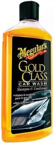 Meguiar's® Gold Class™ Car Wash Shampoo| Pleasant Fruity Odour | rich suds that gently foams away tough dirt, road grime and contaminants | paint looks radiant | Safe on all paint types, 473ml