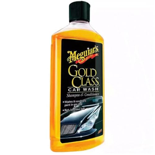 Meguiar's® Gold Class™ Car Wash Shampoo (473 ml) | Pleasant Fruity Odour | rich suds that gently foams away tough dirt, road grime and contaminants | paint looks radiant | Safe on all paint types