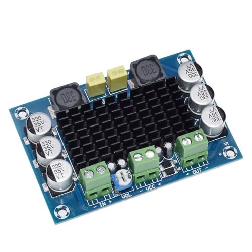 Image of XH-M542 100W Mono Audio Amplifier Board | TPA3116D2 Digital Class D AMP Module | DC 12V-24V Power | High Power Subwoofer AMP for DIY Speaker, Car Audio, Home Theater, Robotics