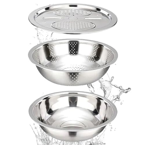 Juego de colador de rebanador, juego de recipientes escurridores para verduras, herramientas de cocina para cebolla, patatas, pepino, rábano blanco, calabaza, zanahoria Cenmoo
