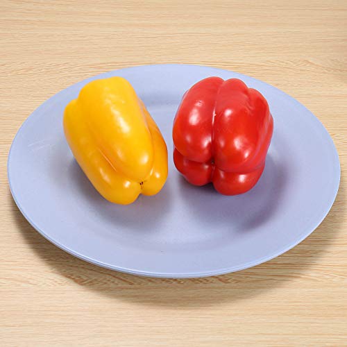 Luckyzone 11Inch/5Pcs Wheat Straw Plates - Reusable & Unbreakable Plate - Dishwasher & Microwave Safe - Perfect For Dinner Dishes - Healthy, Lightweight, Bpa Free & Eco-Friendly (5 Colors) #TOP6