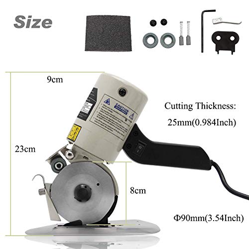 image for CGOLDENWALL YJ-90B Portable Electric Industrial Fabric Cutter 30mm Max