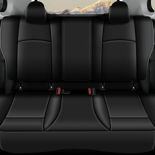 Image of AOMSAZTO Custom Fit Seat Covers for Toyota Corolla 2020 2021 2022 L,LE, Car Seat Cover Full Set Waterproof, Full Set Faux Leather Black