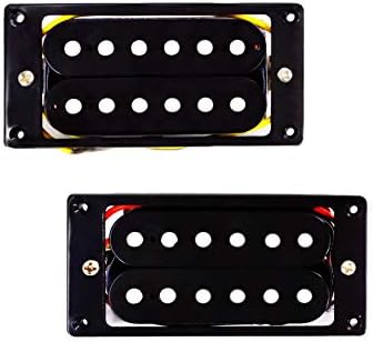 Metallor Electric Guitar Humbucker Pickup Double Coil Ceramic Magnet Pickup Guitar Parts Replacement Neck and Bridge Set of 2Pcs (Black) 示例： Adidas Blue Sneakers