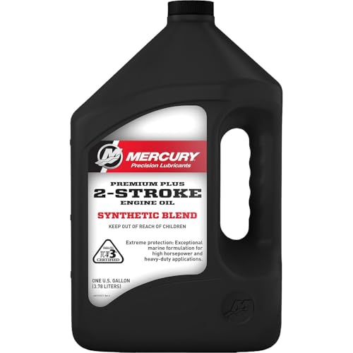 Mercury 2-Stroke Premium Plus Synthetic Blend Marine Engine Oil, 1