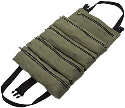 Roll Tool Roll Multi-Purpose Tool Roll Up Bag Wrench Roll Pouch Hanging Tool Zipper Carrier Tote